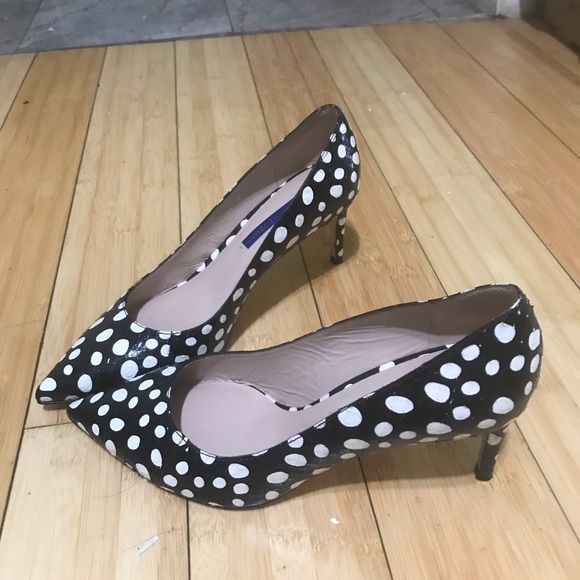 Stuart Weitzman polka dot heels - Picture 3 of 3